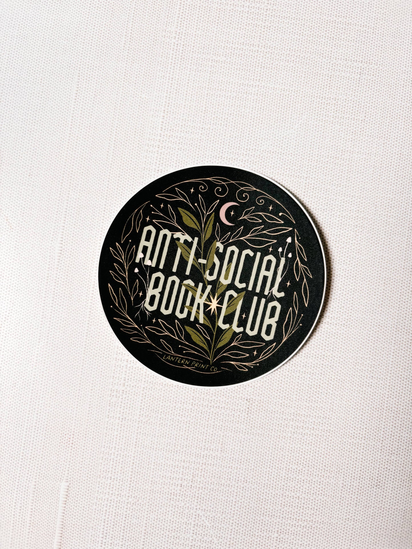 Anti-Social Book Club Black - Vinyl Sticker