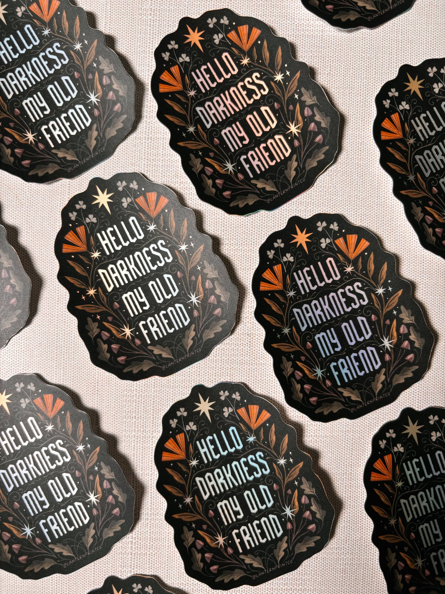 Hello Darkness - Vinyl Sticker