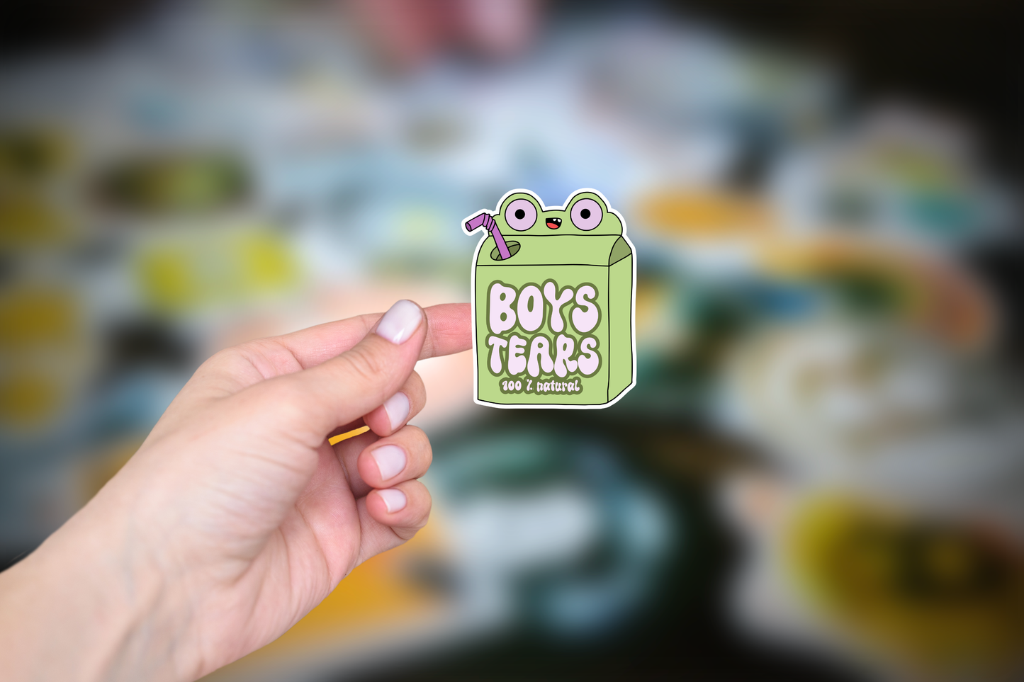 Funny Witchy Sticker - Boys Tears Juice Box
