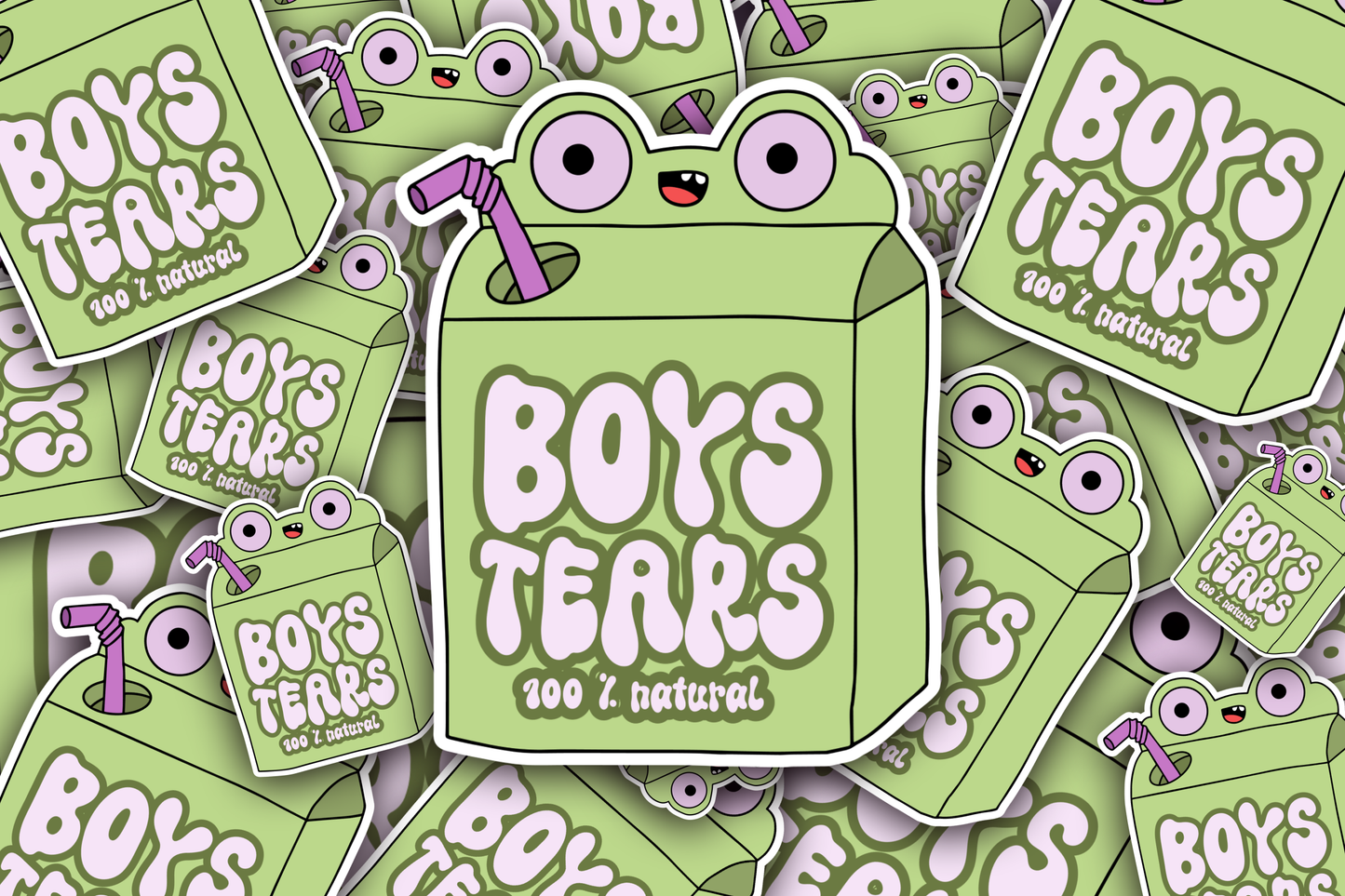 Funny Witchy Sticker - Boys Tears Juice Box