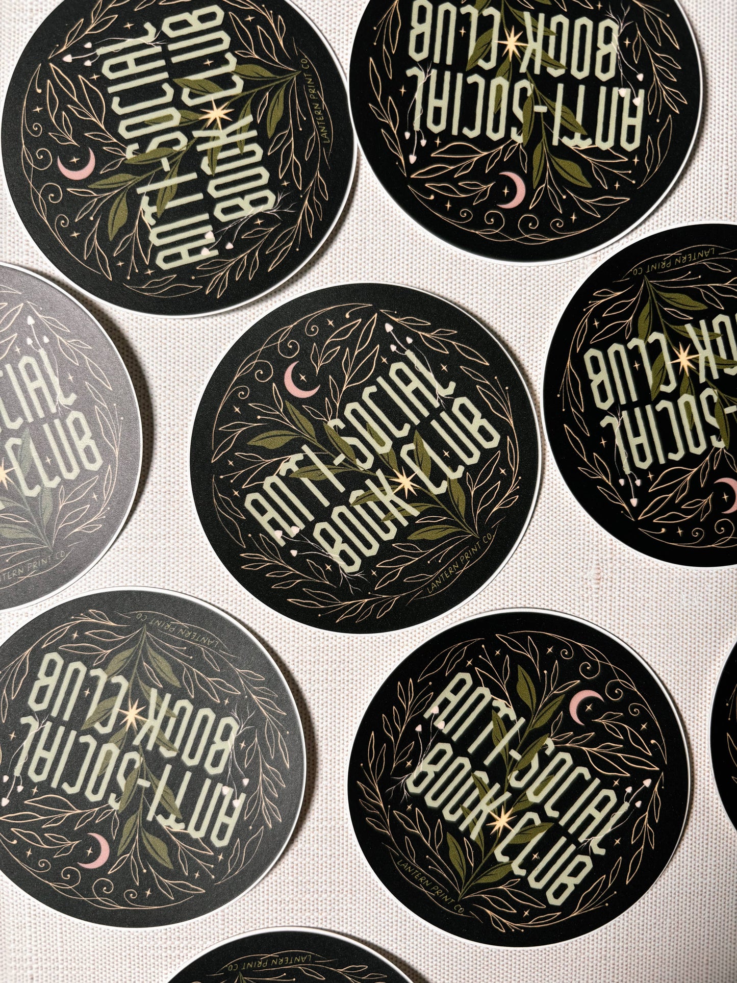Anti-Social Book Club Black - Vinyl Sticker