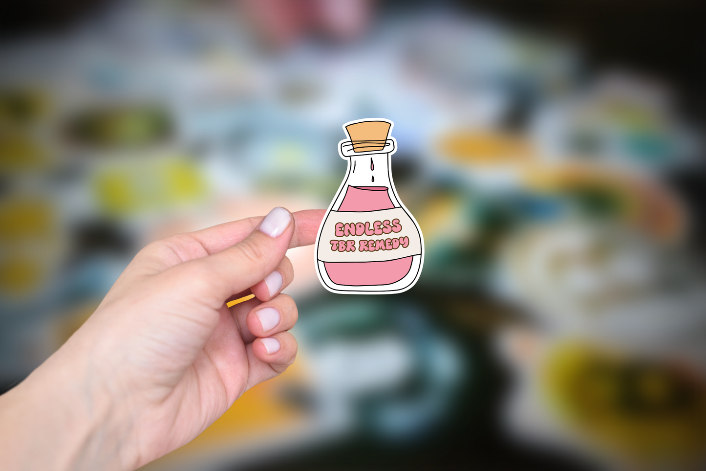 Book Lover Sticker - Endless TBR Remedy Potion