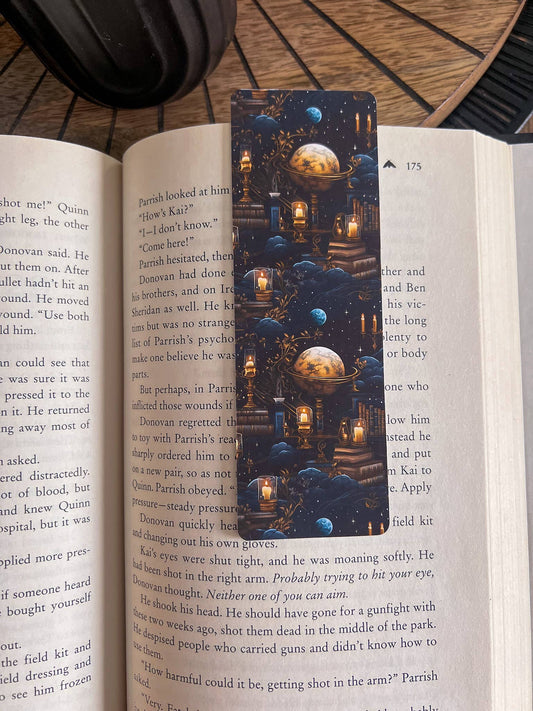 Night Library Bookmark, Planets
