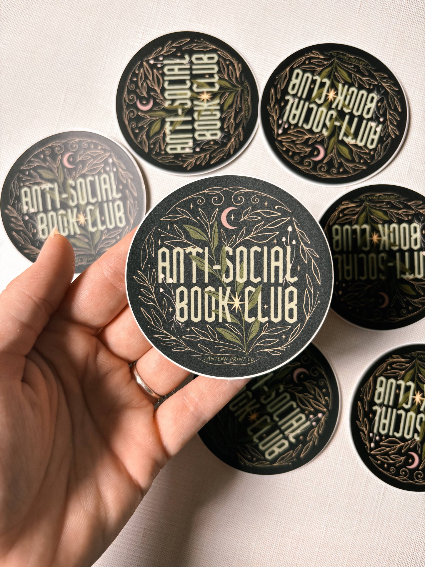Anti-Social Book Club Black - Vinyl Sticker