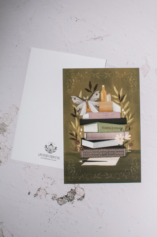 Postcard - Dark Academia