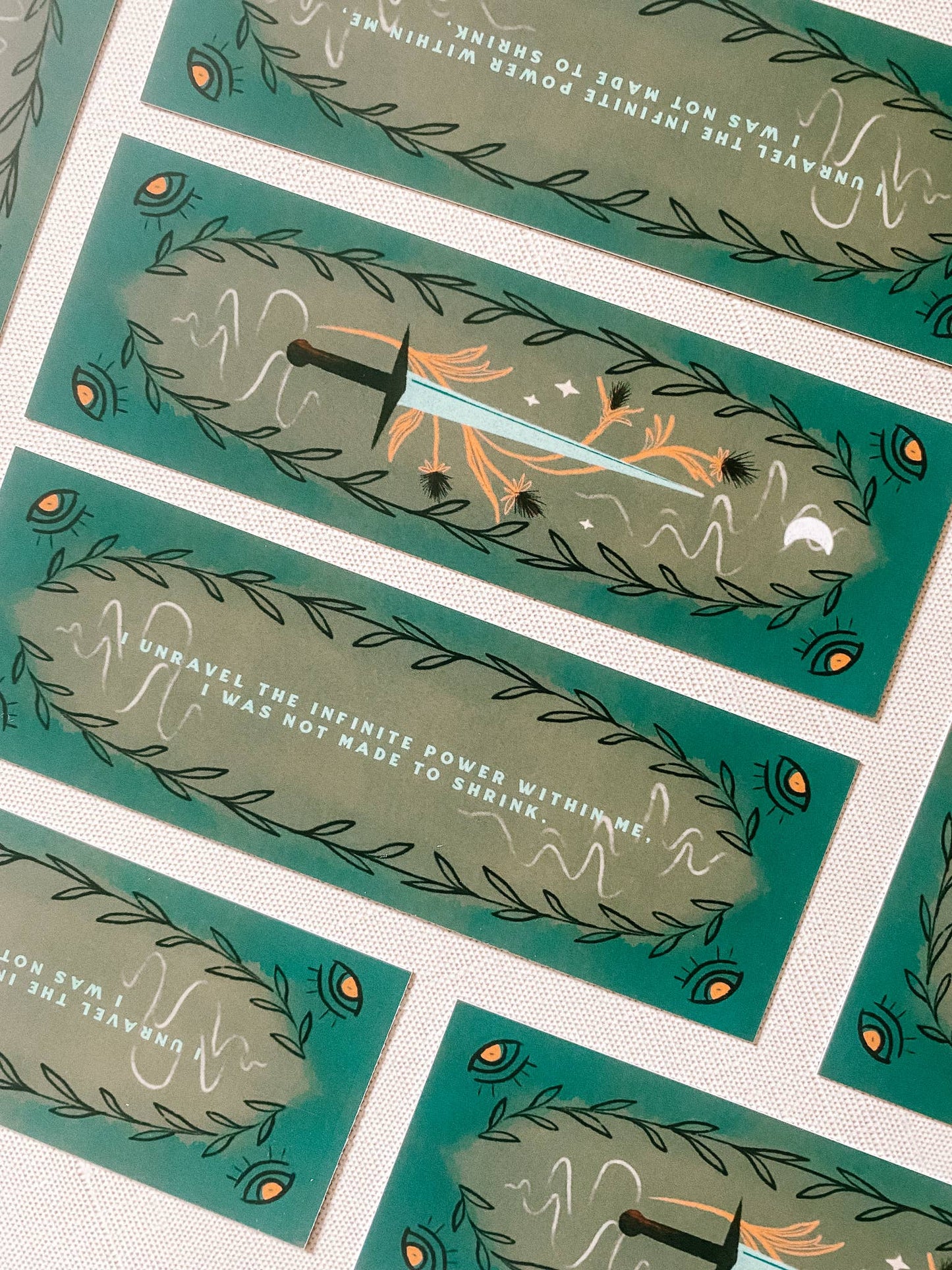 Strength Affirmation Spell Bookmark